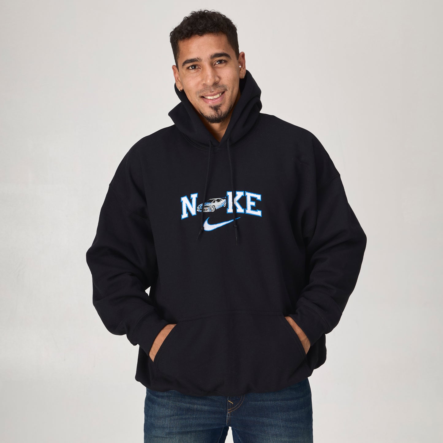 Fast & Fierce Car Embroidered Hoodie