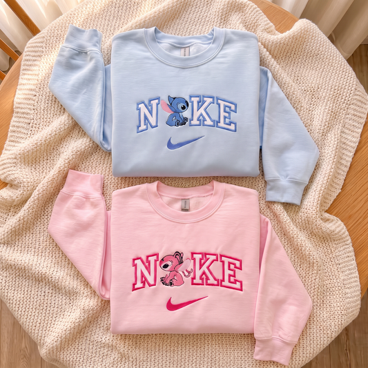 Ailen Duo Matching Embroidered Sweatshirt