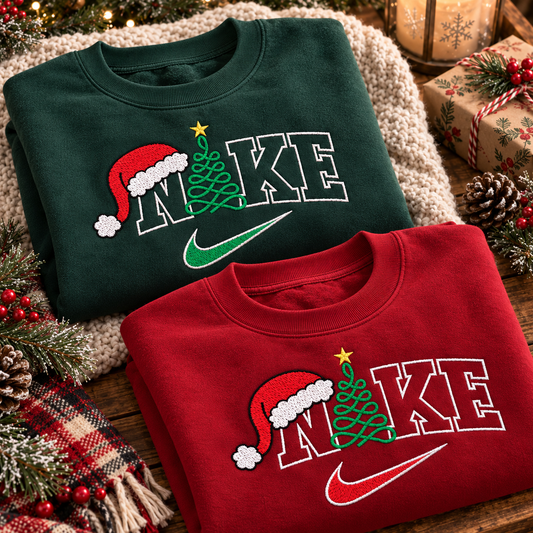 Christmas Matching Embroidered Sweatshirt
