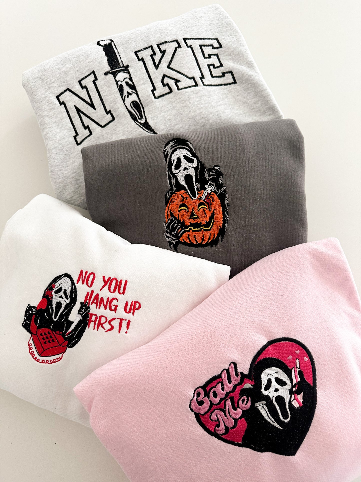 Call Me Embroidered Sweater