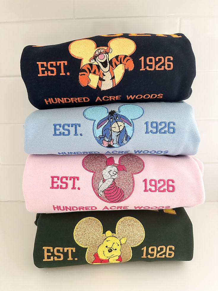 Varsity 100 Acre Woods Crewnecks - Piggy