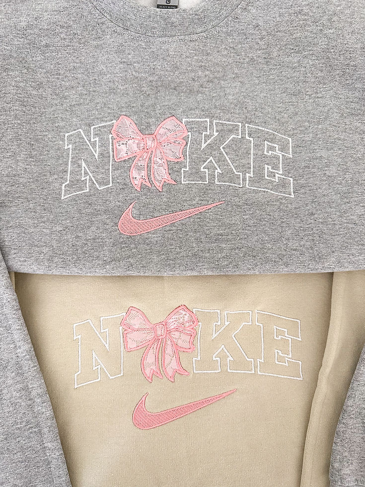 Bow Lace Embroidered Sweater