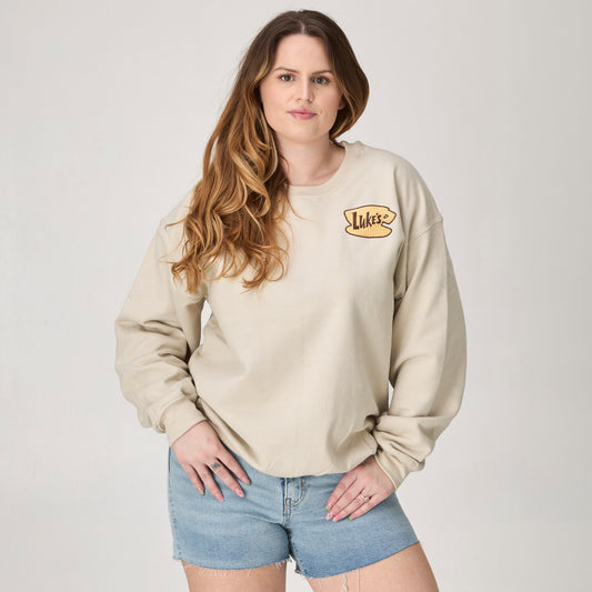 Luke’s Diner Embroidered Crewneck or Hoodie