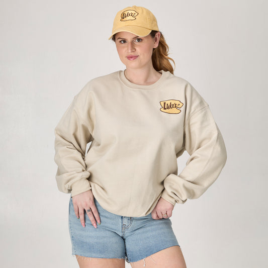 Luke’s Diner Embroidered Crewneck or Hoodie