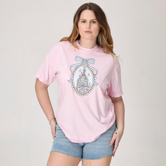 Pastel Castle Tee – Storybook Dreamer Aesthetic