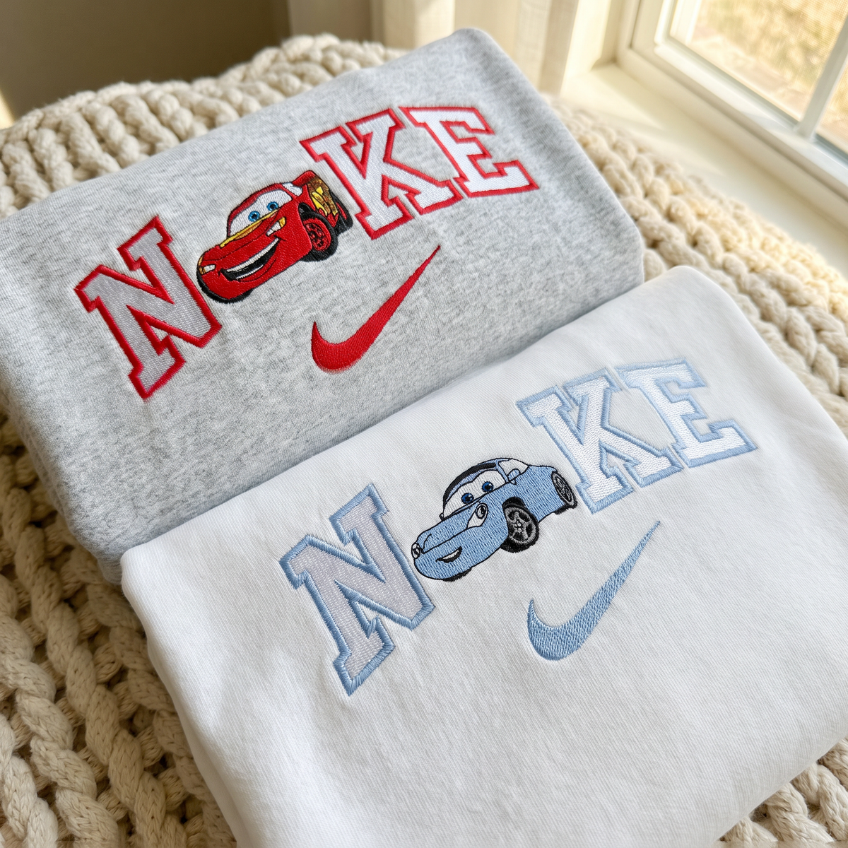 Matching Cars Embroidered Sweatshirt