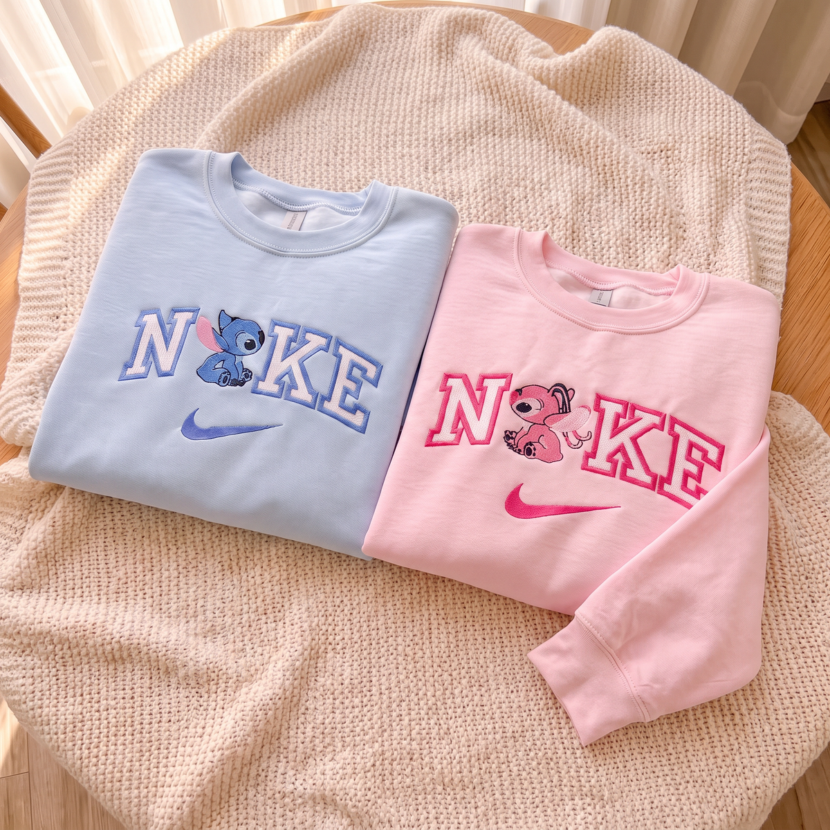 Ailen Duo Matching Embroidered Sweatshirt