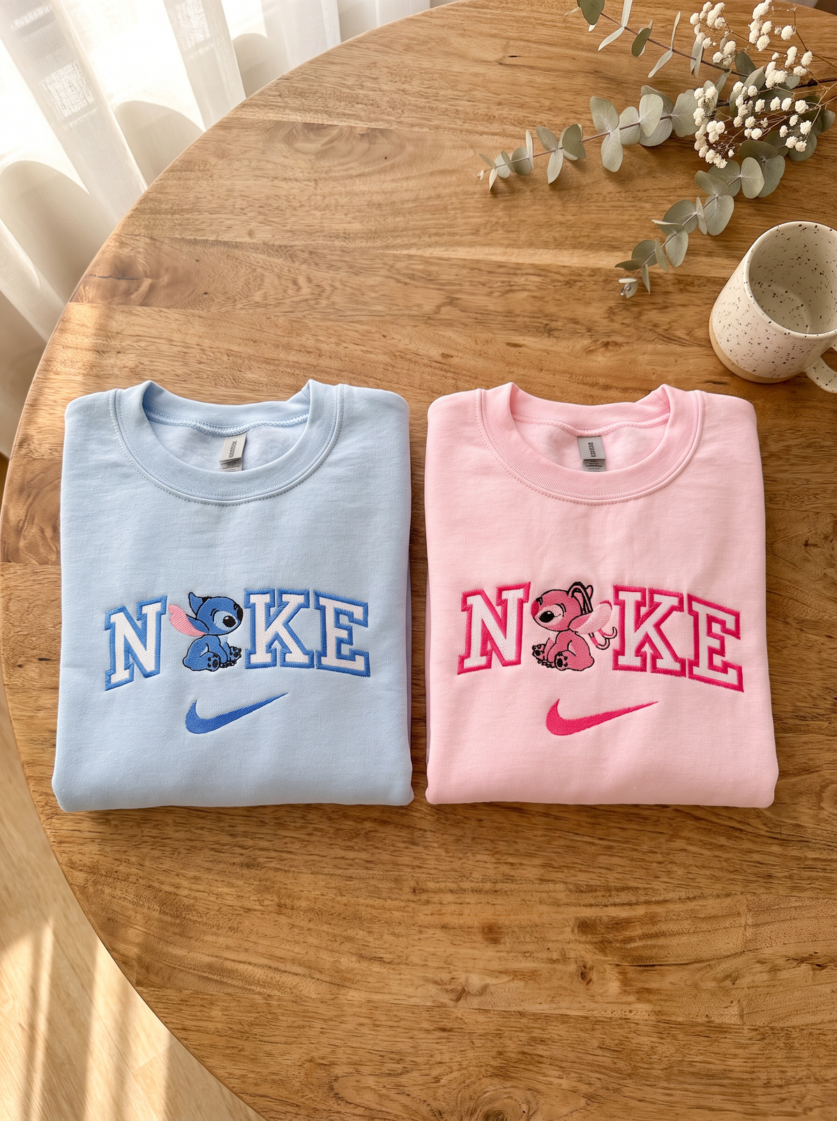 Ailen Duo Matching Embroidered Sweatshirt