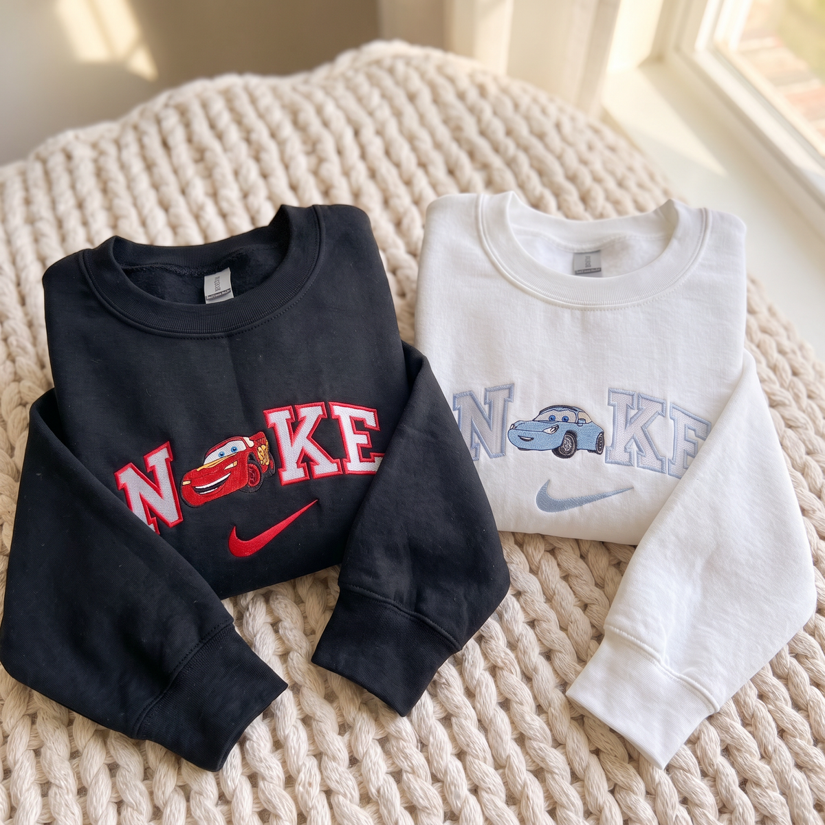 Matching Cars Embroidered Sweatshirt