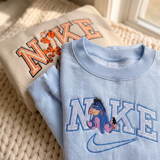 Hundred Acre Woods Friends Embroidered Matching Sweatshirt