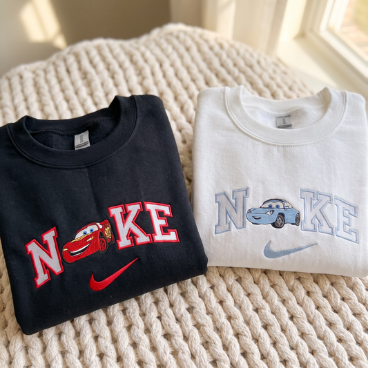 Matching Cars Embroidered Sweatshirt