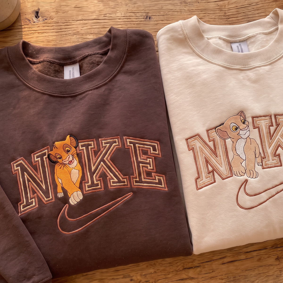Lion Cubs Matching Embroidered Sweatshirt