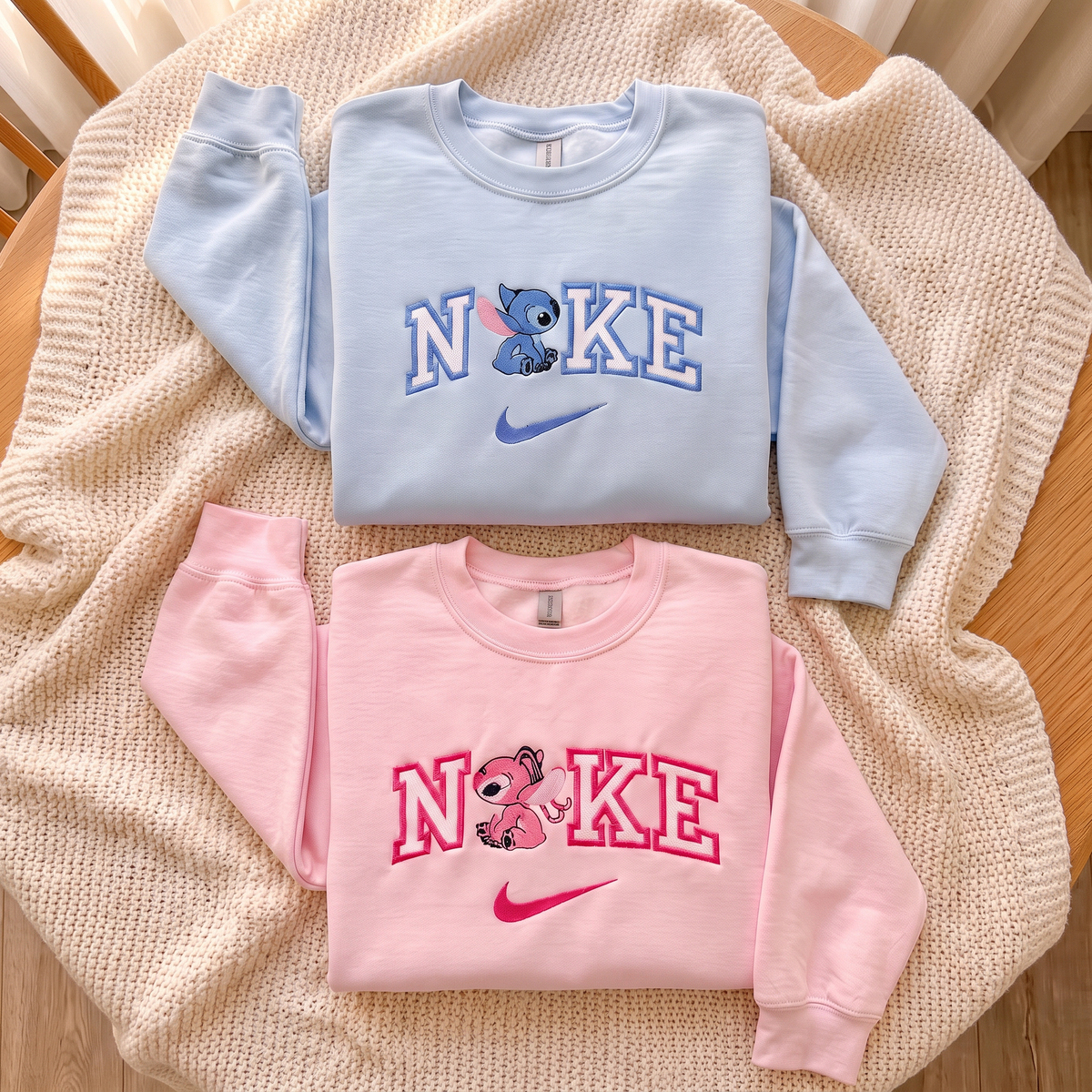 Ailen Duo Matching Embroidered Sweatshirt
