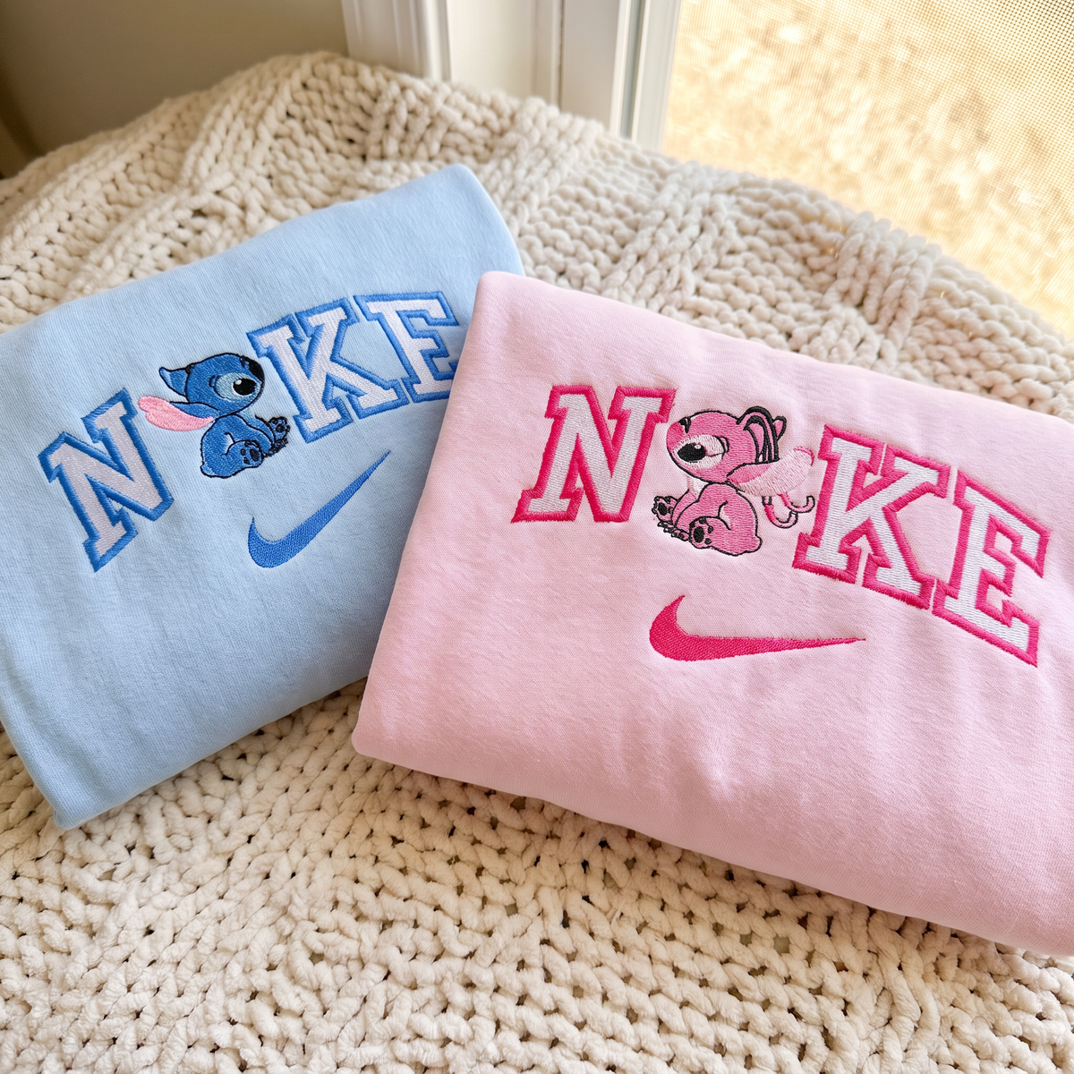 Ailen Duo Matching Embroidered Sweatshirt