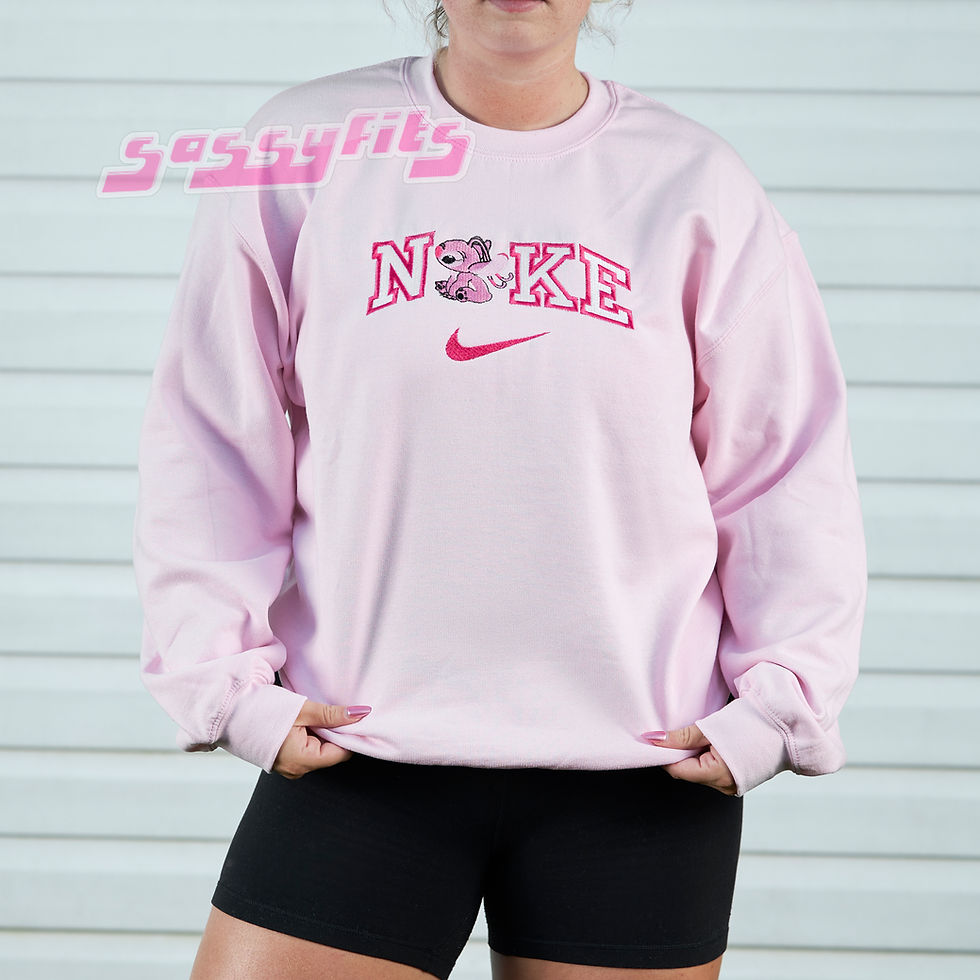 Cute Ailen Duo Embroidered Sweatshirts