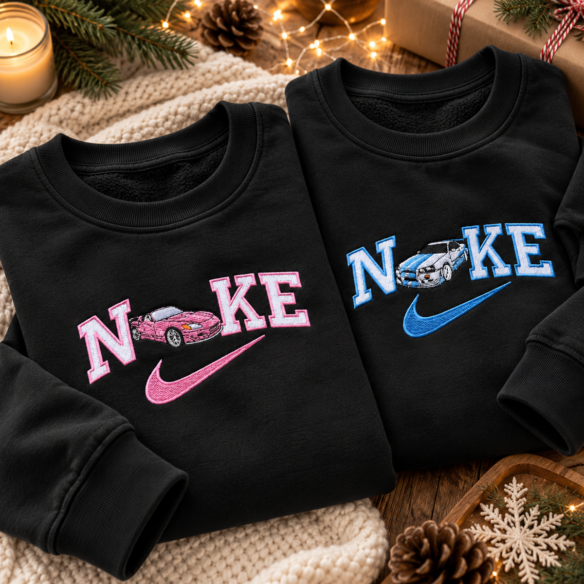 Fast & Furious Cars Embroidered Matching Sweatshirts