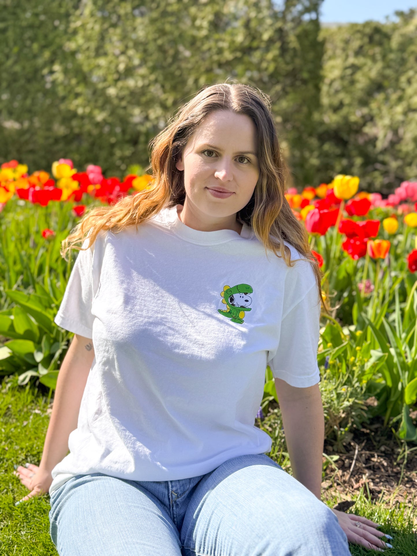 Dino Mood Embroidered Tee