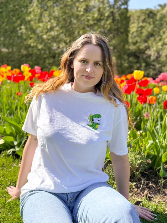 Dino Mood Embroidered Tee