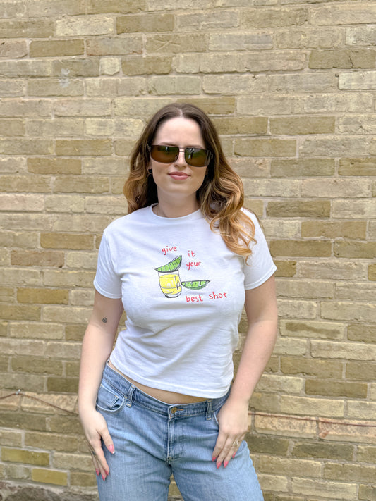 Give It Your Best Shot Baby Tee