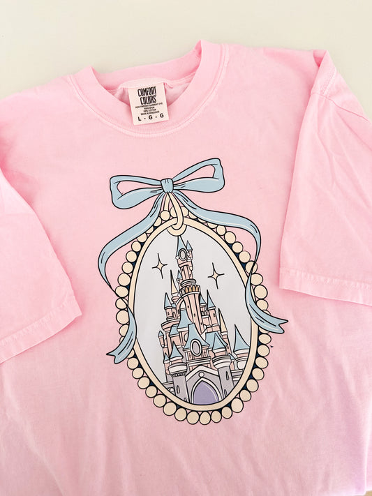 Pastel Castle Tee – Storybook Dreamer Aesthetic