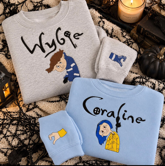 Coraline Matching Embroidered Sweatshirt