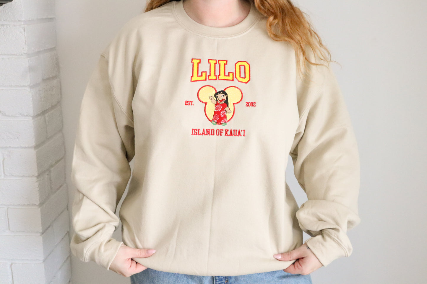Matching Bestie's Embroidered Crewnecks