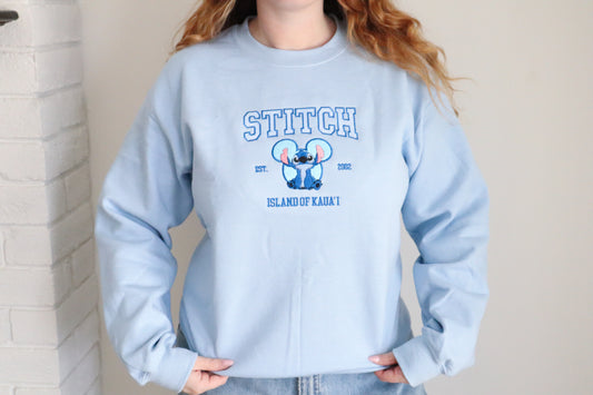Matching Bestie's Embroidered Crewnecks