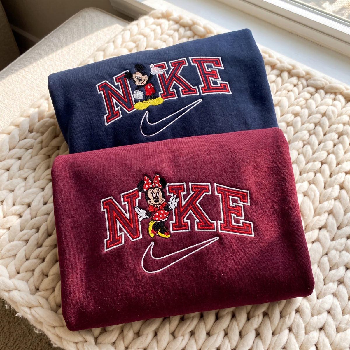 Matching Mouse Embroidered Sweatshirt