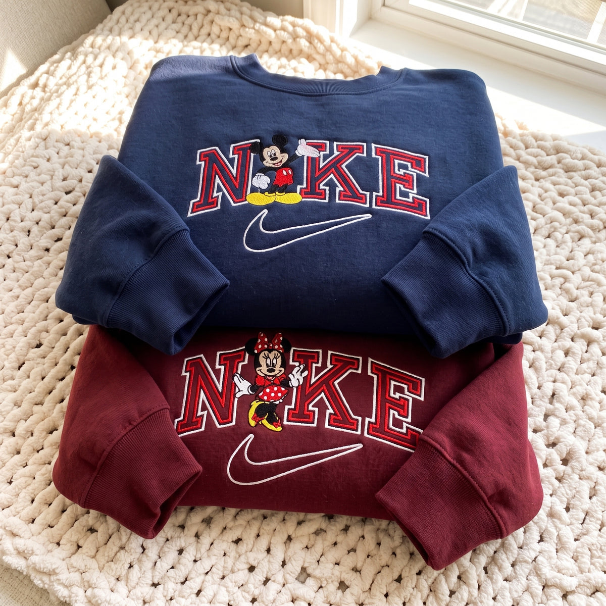 Matching Mouse Embroidered Sweatshirt