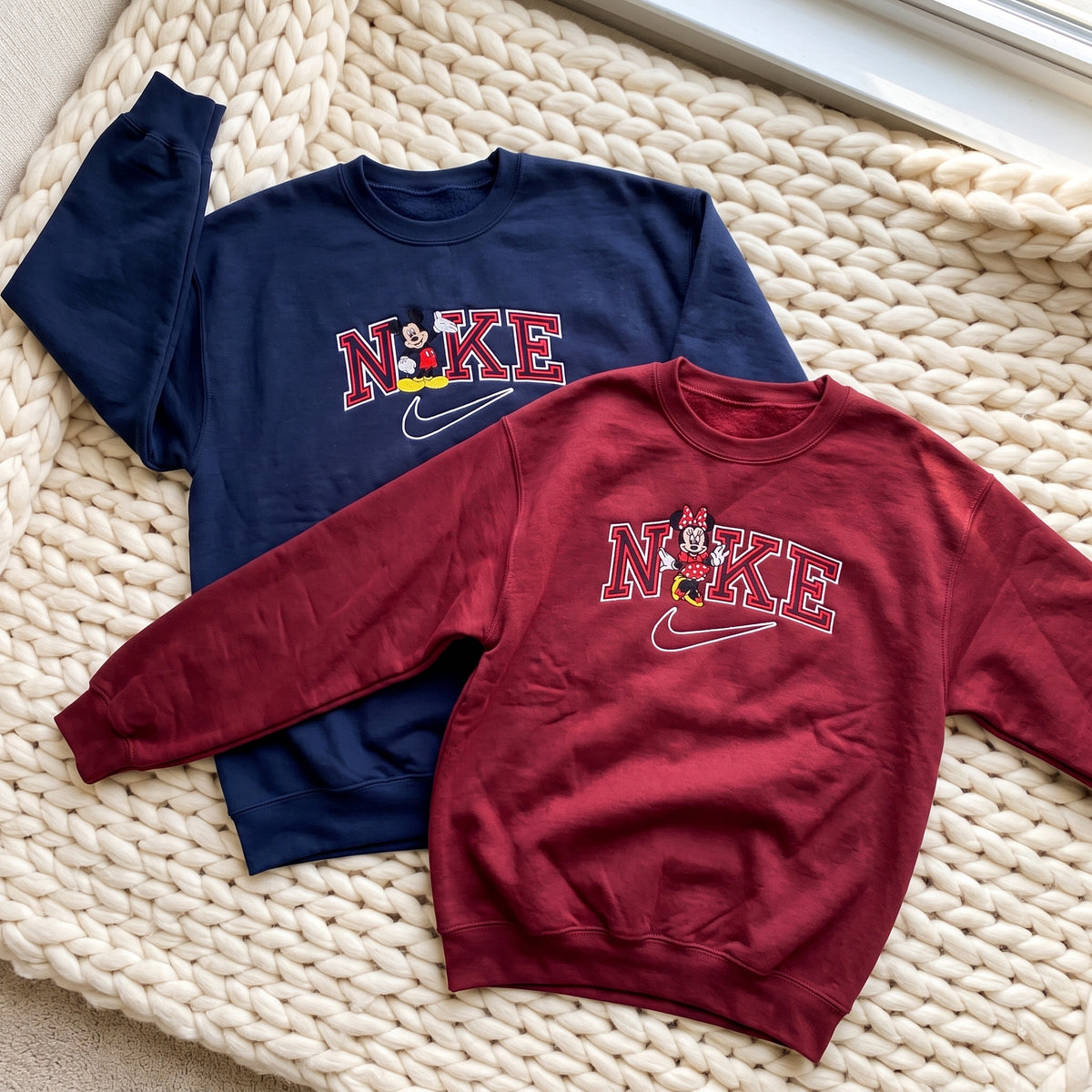 Matching Mouse Embroidered Sweatshirt