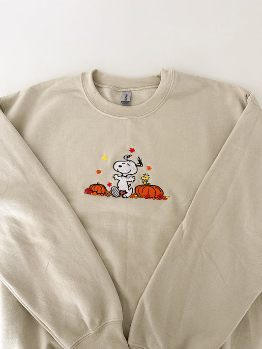 Pumpkin Patch Pals Embroidered Sweater