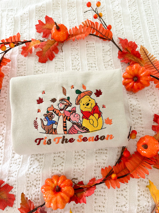 ‘Tis The Season Fall Embroidered Sweatshirt