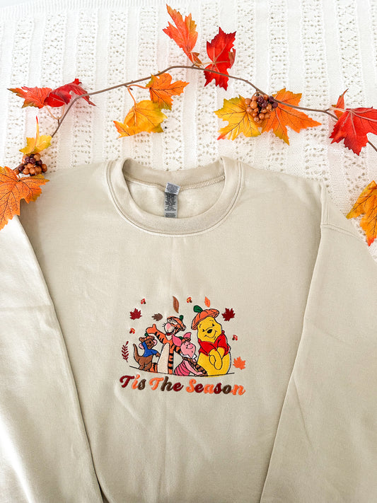 ‘Tis The Season Fall Embroidered Sweatshirt