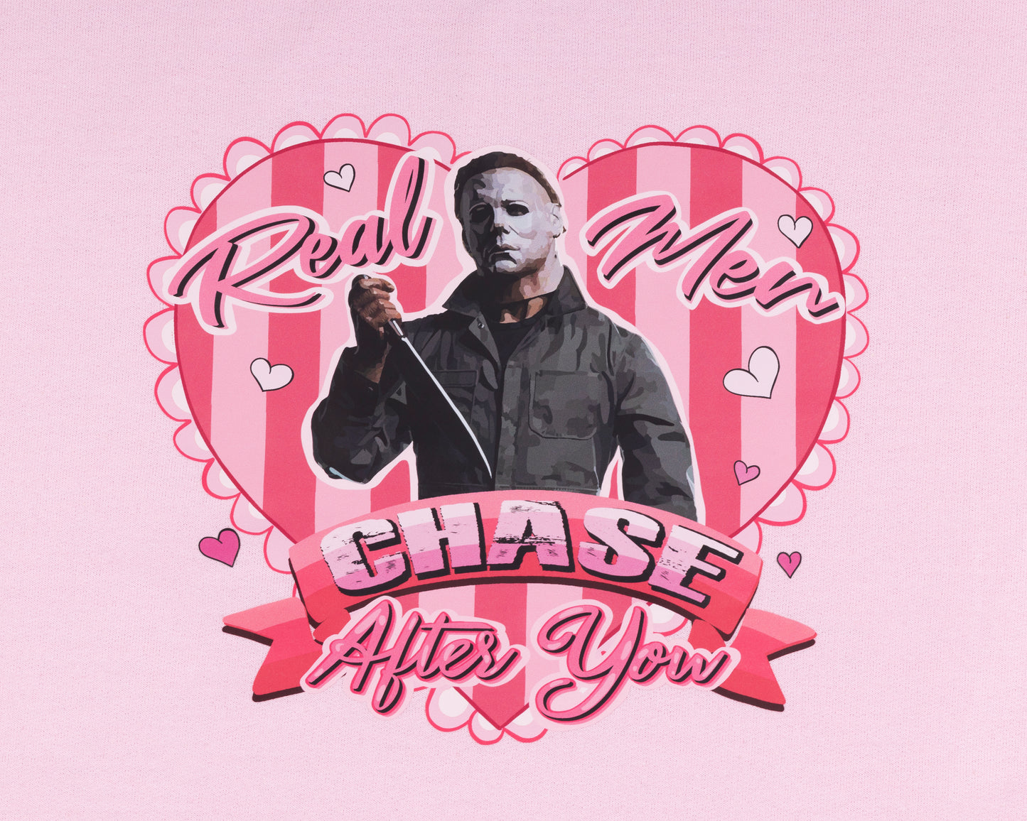 Pink Valentine Horror-Style Graphic Crewneck / Hoodie