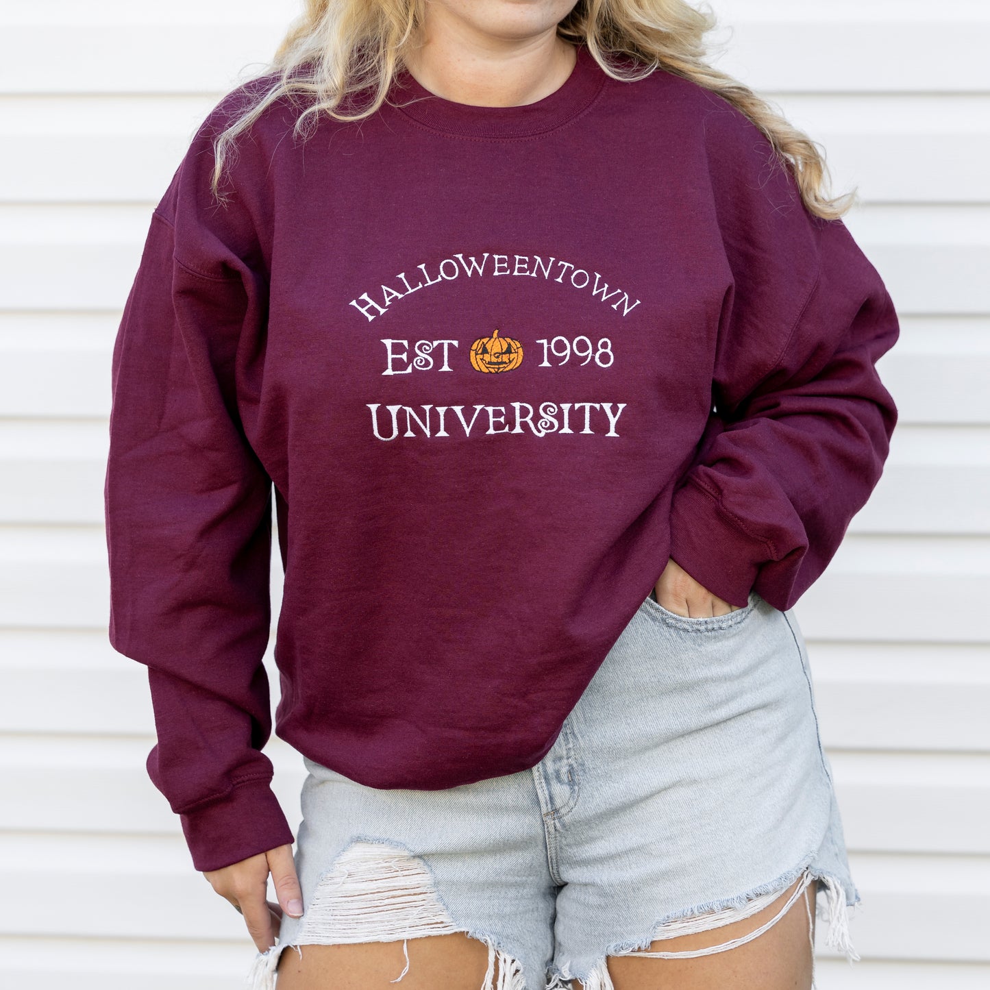 Halloweentown University Embroidered Sweatshirt
