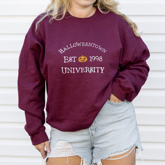 Halloweentown University Embroidered Sweatshirt