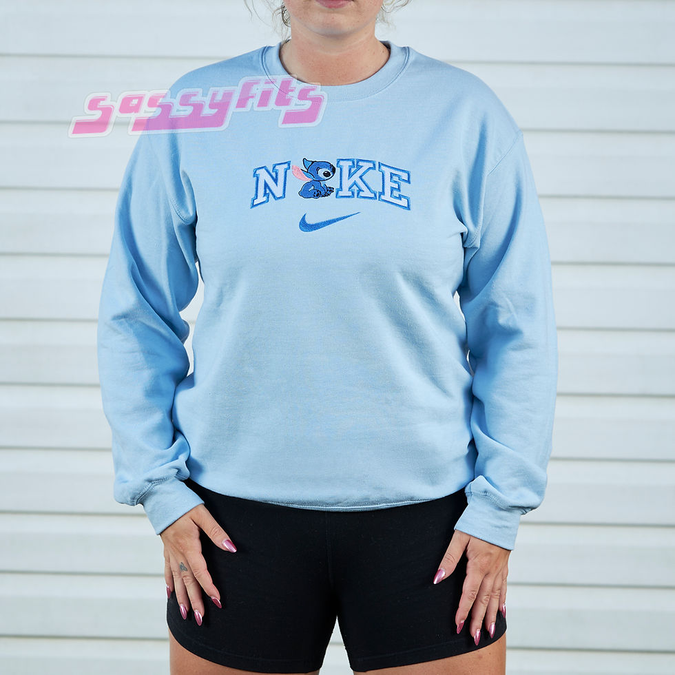 Cute Ailen Duo Embroidered Sweatshirts