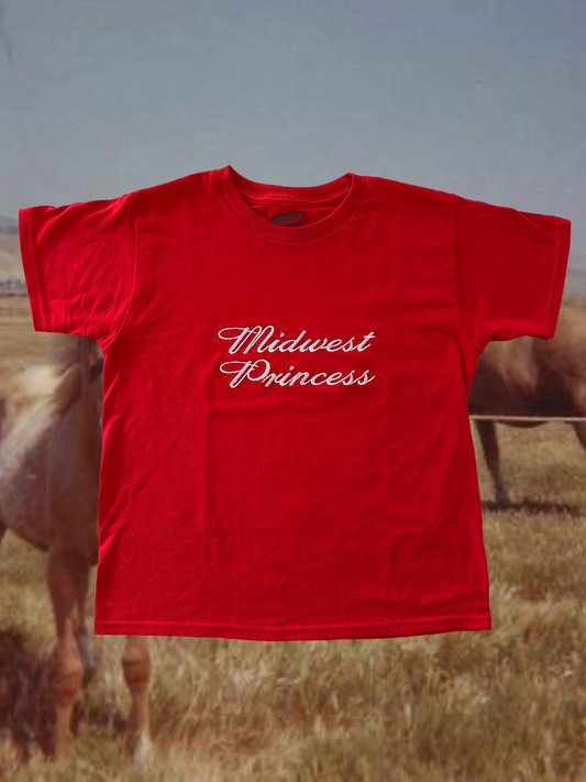 Midwest Princess Embroidered Baby tee