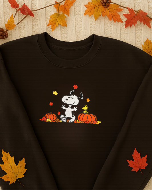 Pumpkin Patch Pals Embroidered Sweater