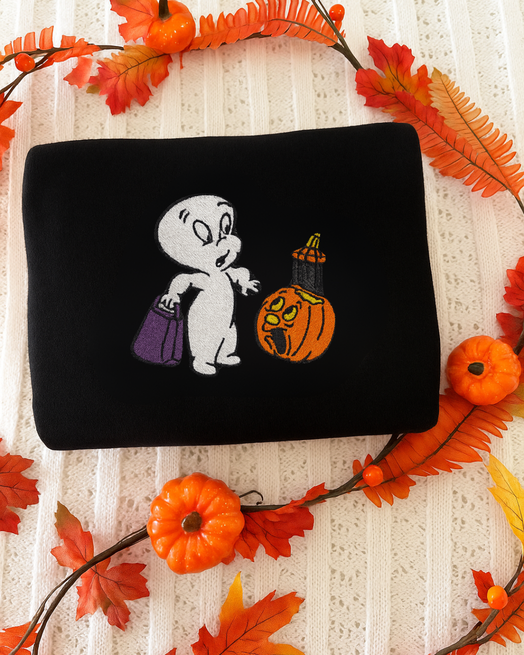 Casper the Friendly Ghost Embroidered Sweatshirt