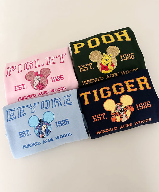 Varsity 100 Acre Woods Crewnecks - Tiger