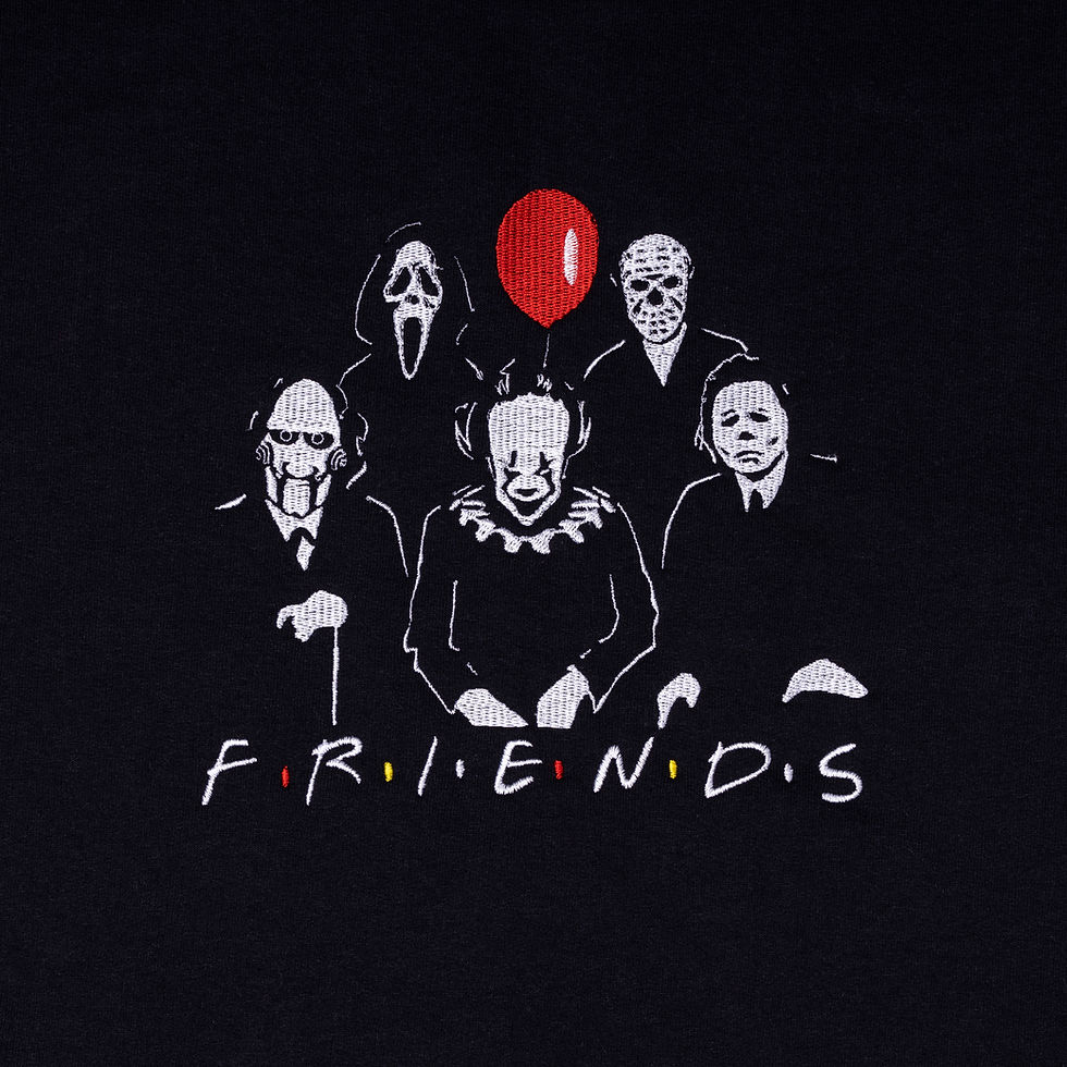 Horror Friends Embroidered Sweatshirt