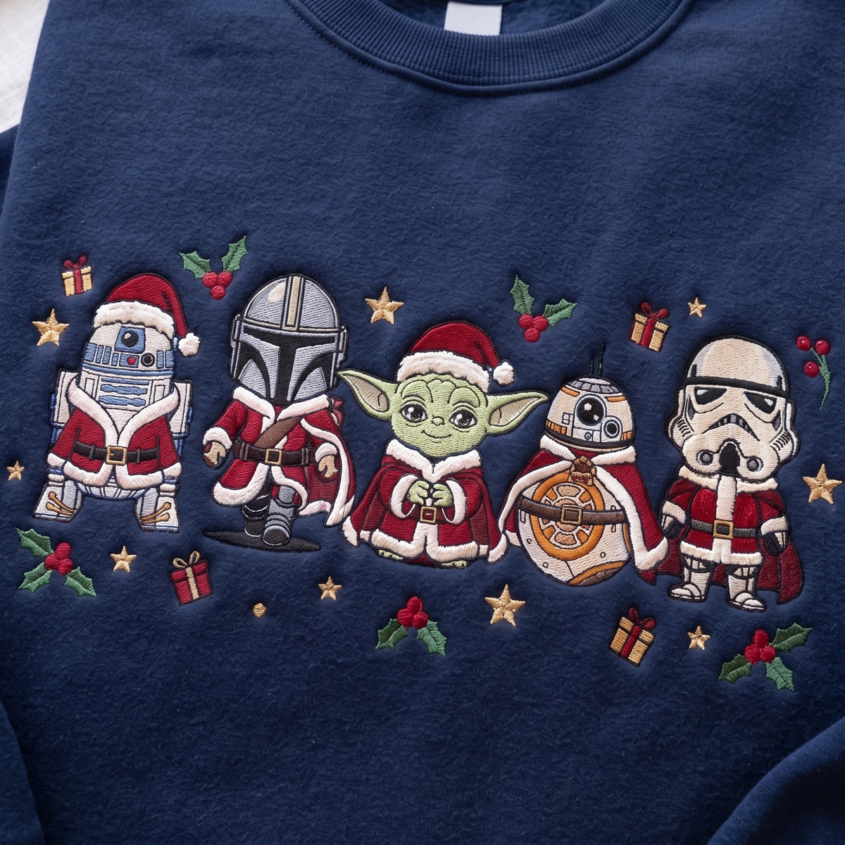 Galaxy Wars Embroidered Holiday Sweatshirt