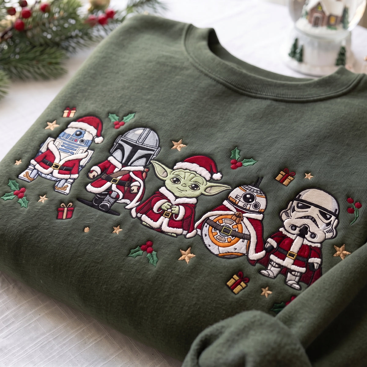 Galaxy Wars Embroidered Holiday Sweatshirt